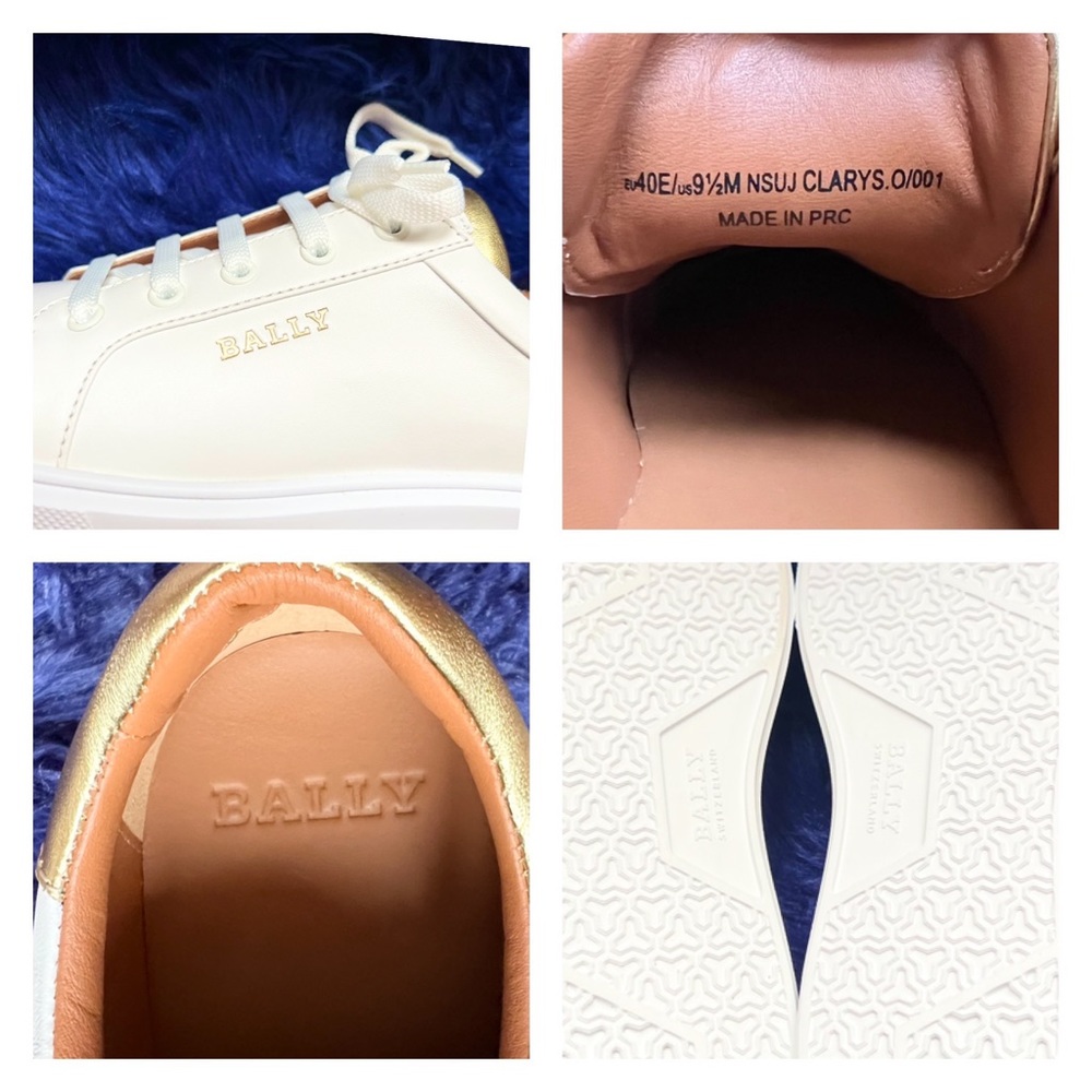 ❤️SOLD❤️ New! BALLY Logo White Leather Sneakers - Picture 12 of 12